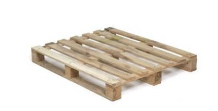 Palet americano 100 × 120 cm, semirreforzado con tablero abierto